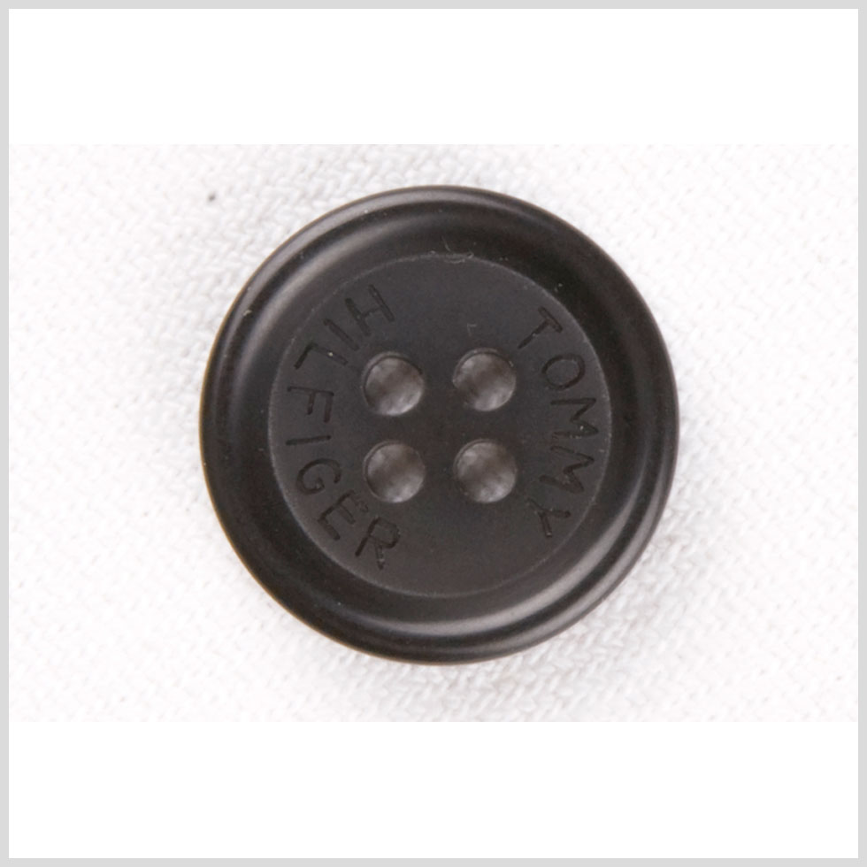 Black Plastic Button - 28L/18mm Black Plastic Button - 28L/18mm