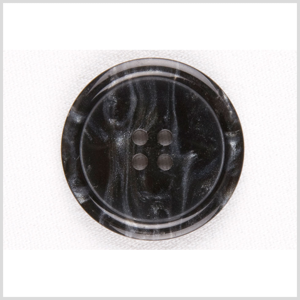 Black/Gray Plastic Button - 50L/32mm Black/Gray Plastic Button - 50L/32mm