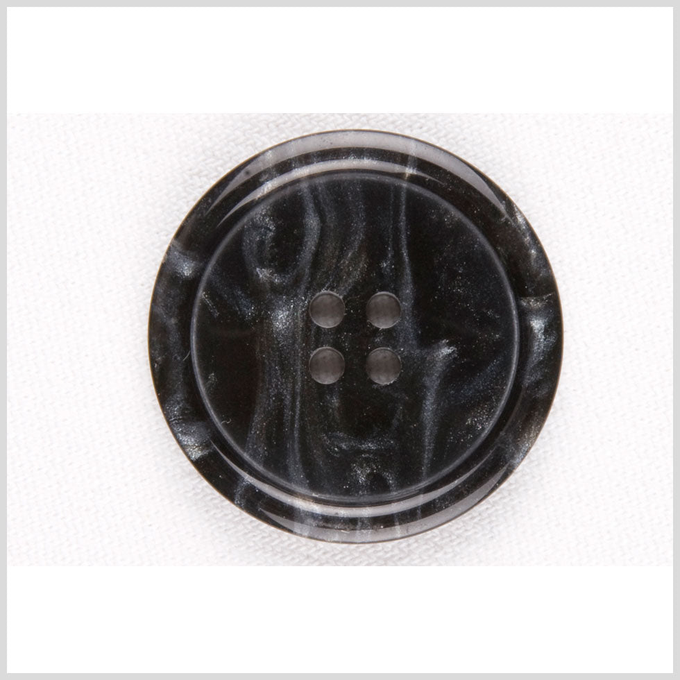 Black/Gray Plastic Button - 40L/25mm Black/Gray Plastic Button - 40L/25mm