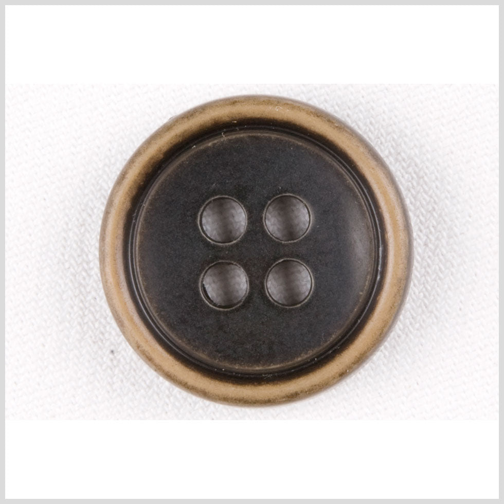 Black/Brown Plastic Button - 44L/28mm Black/Brown Plastic Button - 44L/28mm