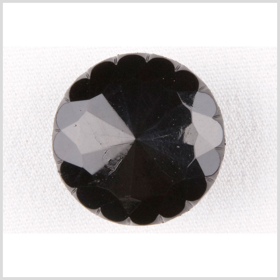 Black Plastic Button - 24L/15mm Black Plastic Button - 24L/15mm