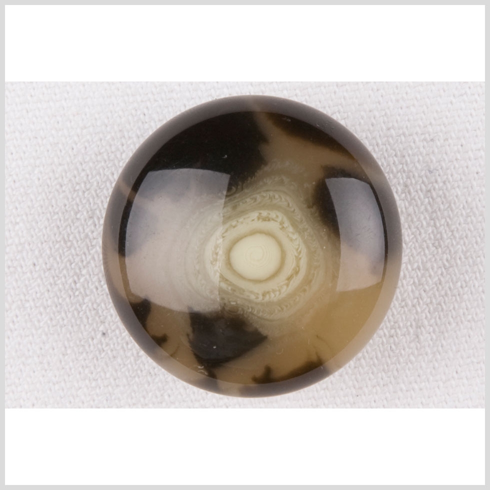 Plastic Shank Back Button - 36L/23mm - Beige and Brown Tortoiseshell Plastic Shank Back Button - 36L/23mm - Beige and Brown Tortoiseshell