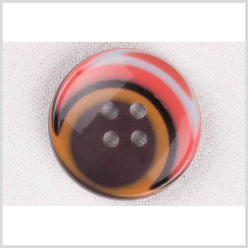 Pink, Brown, Black and Beige Plastic Button - 40L/25.5mm Pink, Brown, Black and Beige Plastic Button - 40L/25.5mm
