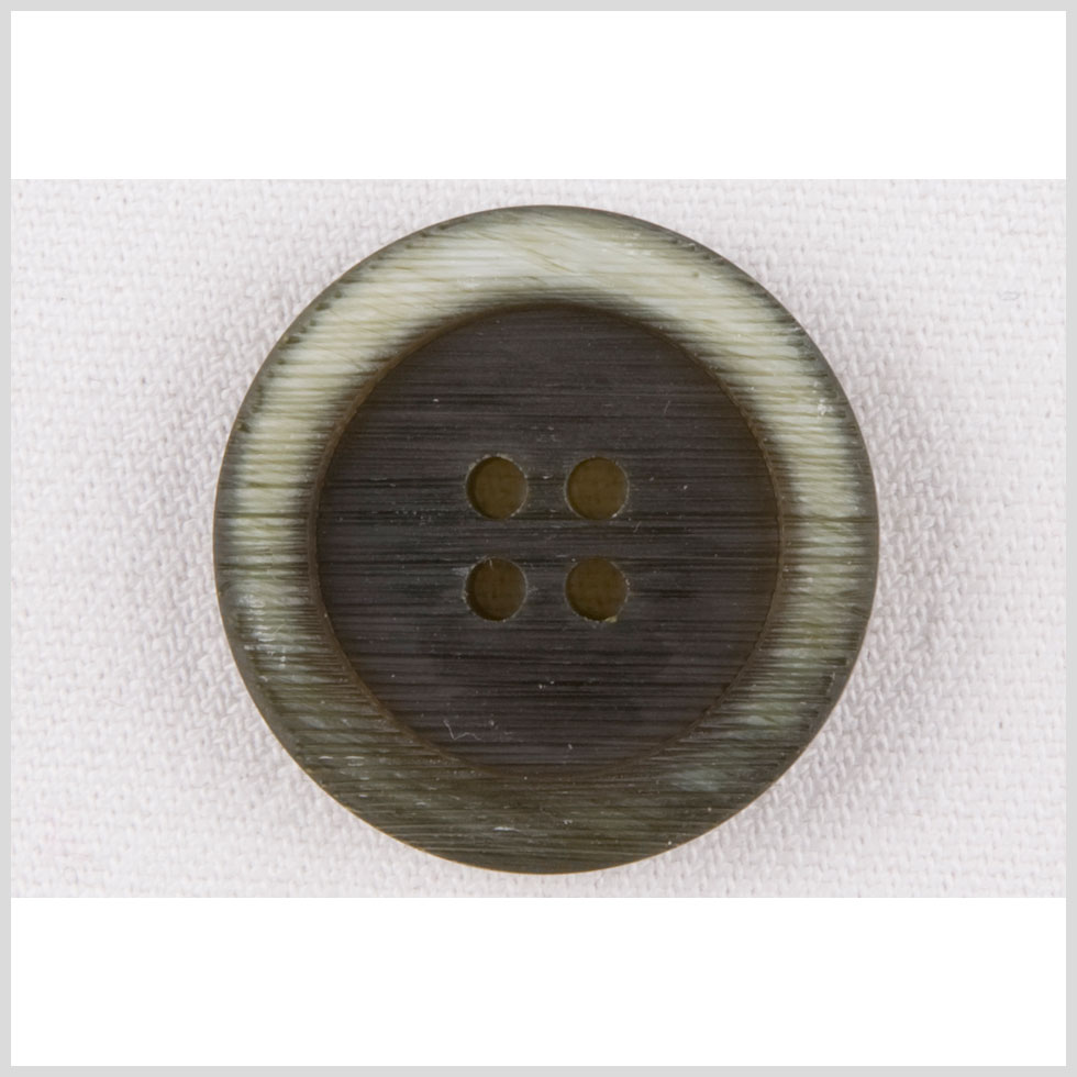 Green Plastic Coat Button - 44L/28mm Green Plastic Coat Button - 44L/28mm