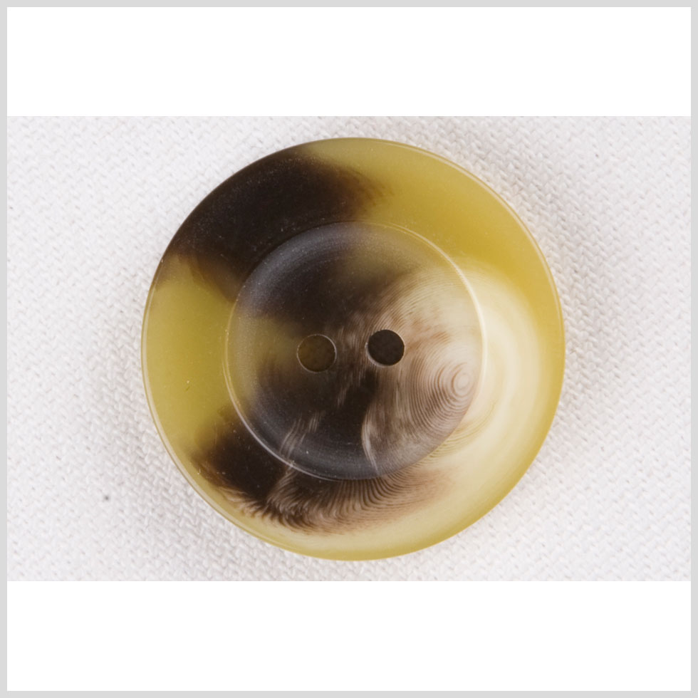 Plastic 2-Hole Button - 28L/18mm - Olive Green and Dark Brown Swirls Wide Rim Plastic 2-Hole Button - 28L/18mm - Olive Green and Dark Brown Swirls Wide Rim