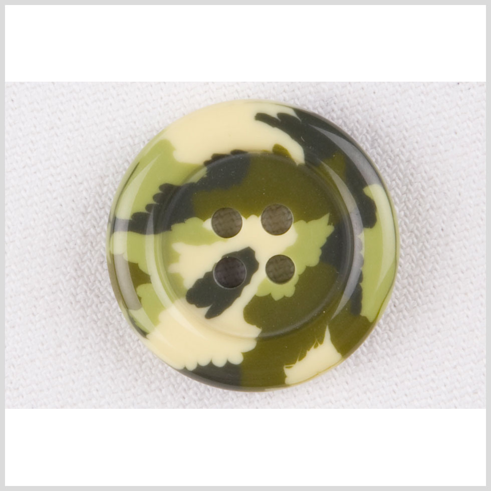 Multi-Green Plastic Button - 32L/20mm Multi-Green Plastic Button - 32L/20mm