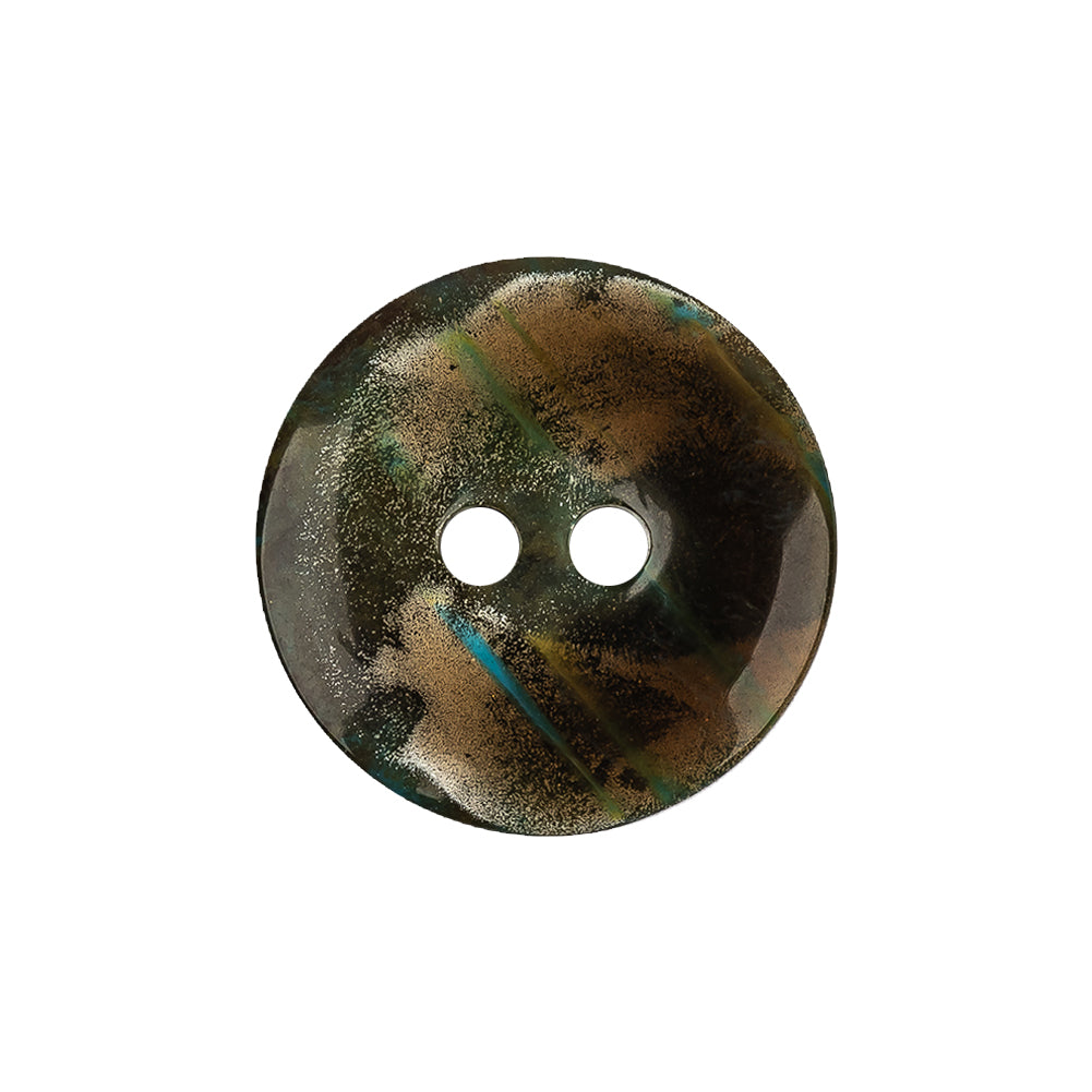 Multi-Green Abstract 2-Hole Plastic Button - 36L/23mm Multi-Green Abstract 2-Hole Plastic Button - 36L/23mm