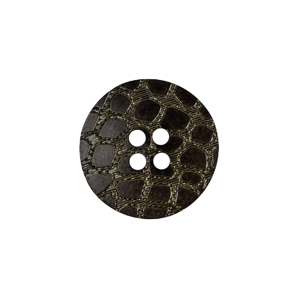 Multi-Green 4-Hole Plastic Button - 32L/20mm Multi-Green 4-Hole Plastic Button - 32L/20mm