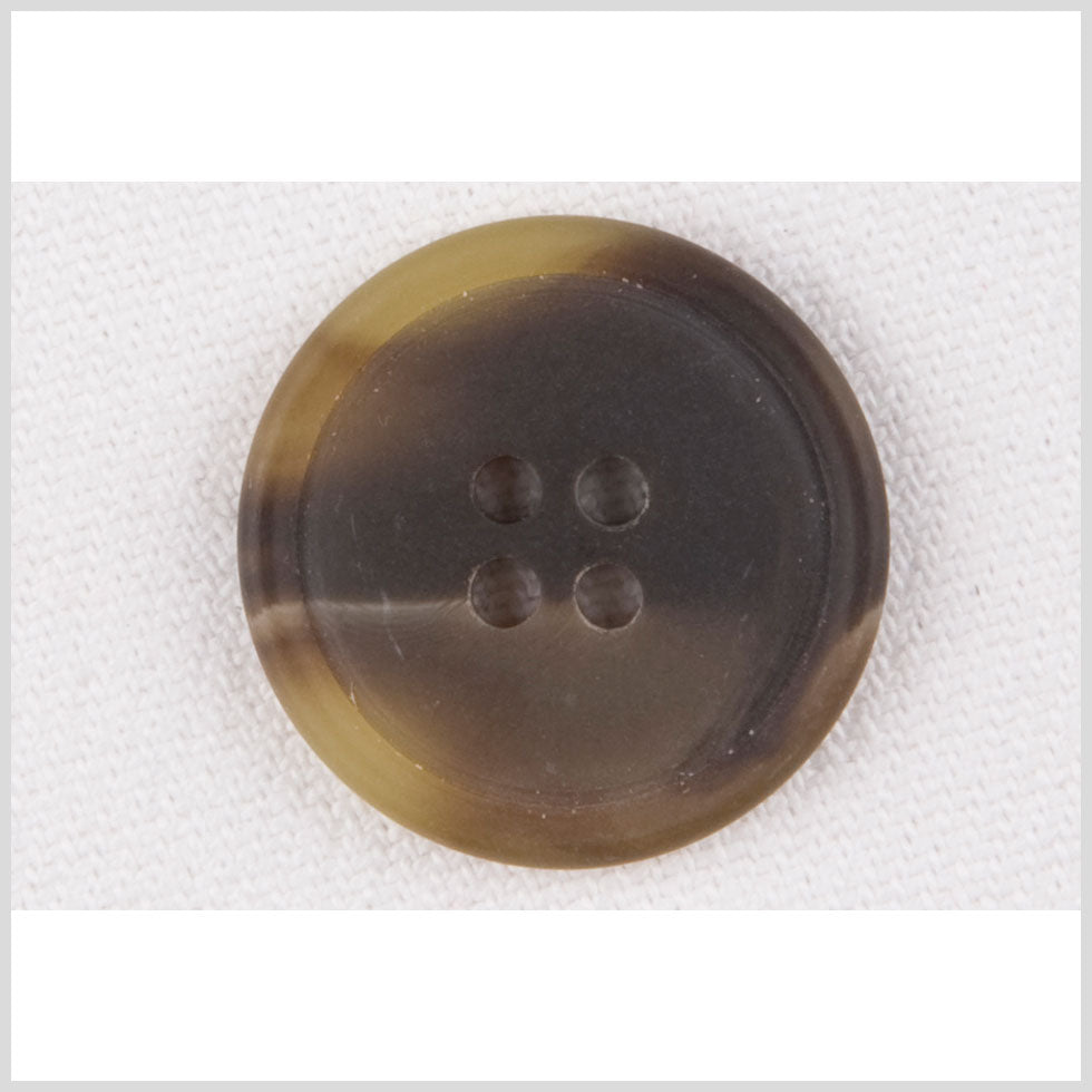 Plastic 4-Hole Button - 28L/18mm - Olive Green and Dark Brown Swirls Plastic 4-Hole Button - 28L/18mm - Olive Green and Dark Brown Swirls