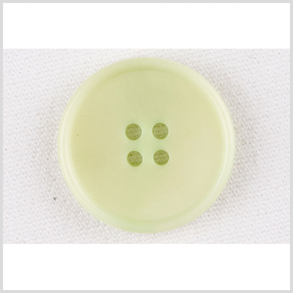 Lime Plastic Button - 40L/25mm Lime Plastic Button - 40L/25mm