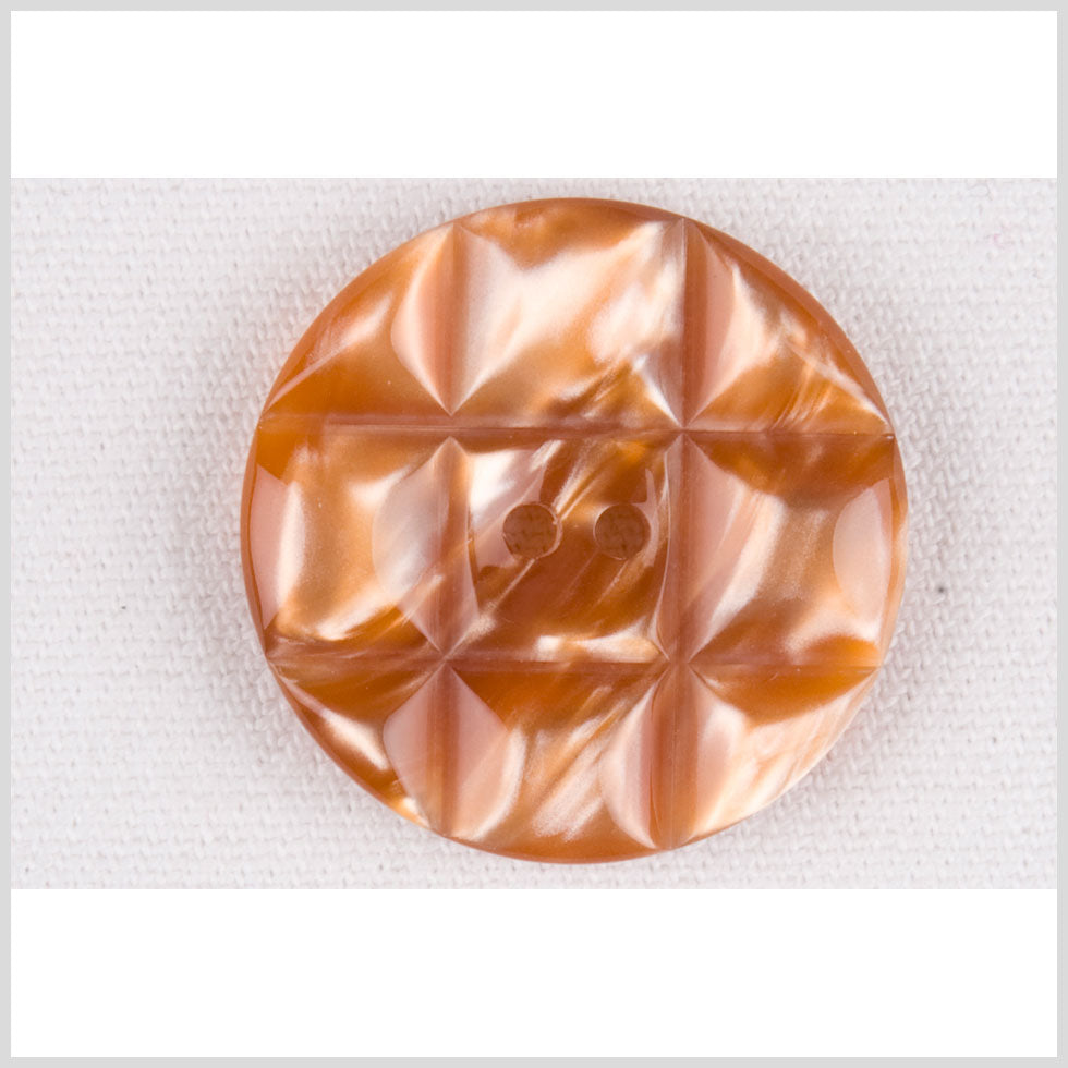 Rust Plastic Button - 44L/28mm Rust Plastic Button - 44L/28mm