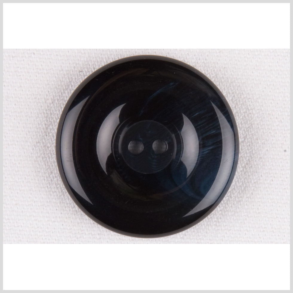 Plastic 2-Hole Button - 36L/23mm - Glossy Navy Blue Swirls Tire Rim Plastic 2-Hole Button - 36L/23mm - Glossy Navy Blue Swirls Tire Rim