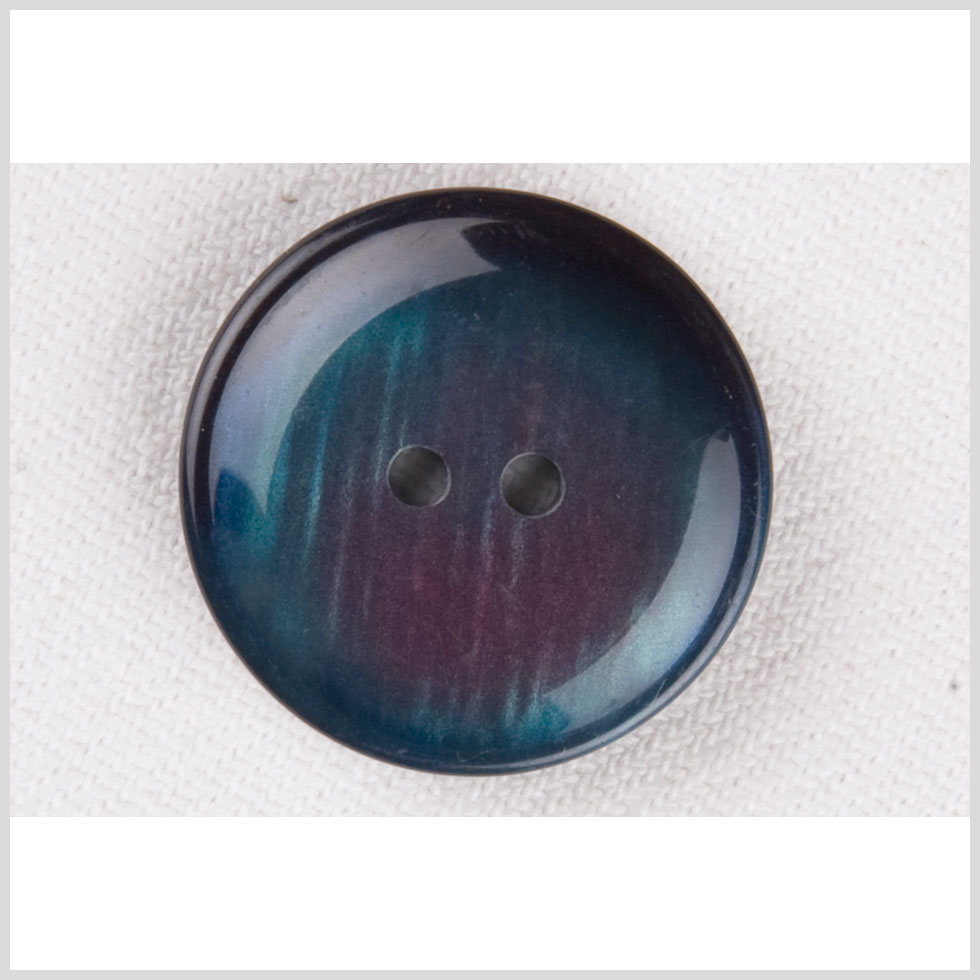 Plastic 2-Hole Button - 36L/23mm - Navy, Aqua Blue and Purple Iridescent Shimmer Plastic 2-Hole Button - 36L/23mm - Navy, Aqua Blue and Purple Iridescent Shimmer