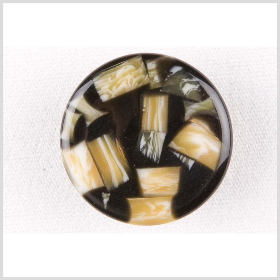 Black/Beige Plastic Button - 36L/23mm Black/Beige Plastic Button - 36L/23mm