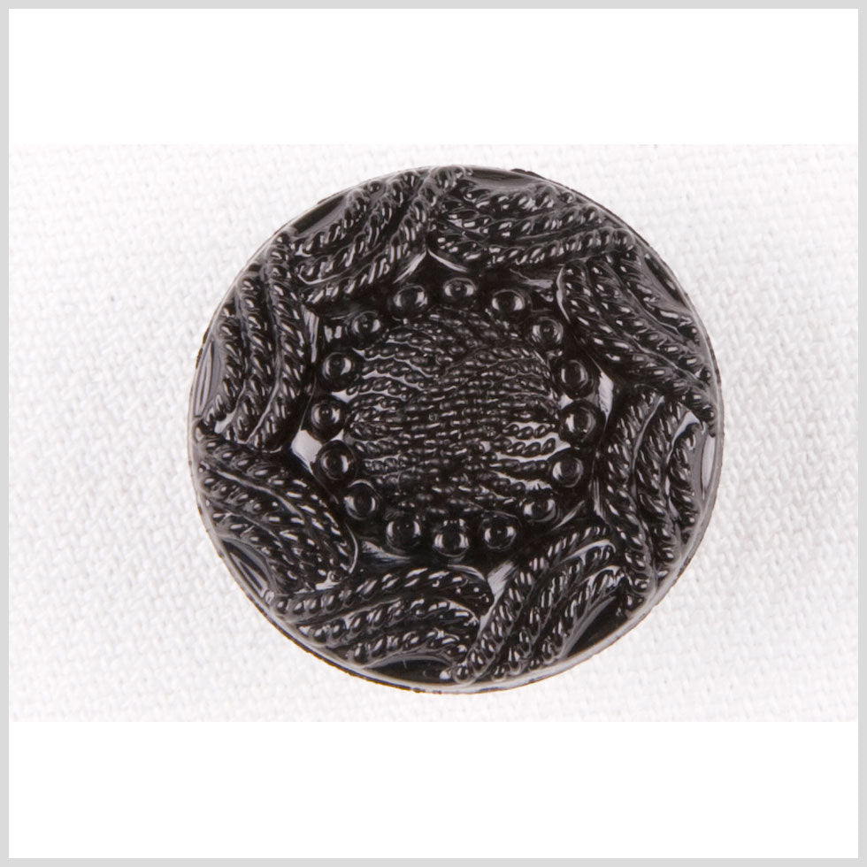 Plastic Shank Back Button - 40L/25.5mm - Black Ropes and Knobs Plastic Shank Back Button - 40L/25.5mm - Black Ropes and Knobs