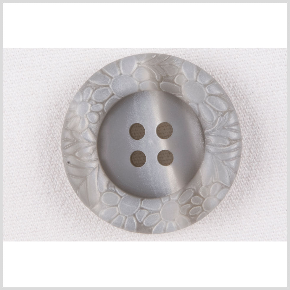 Gray Plastic Button - 54L/34mm Gray Plastic Button - 54L/34mm