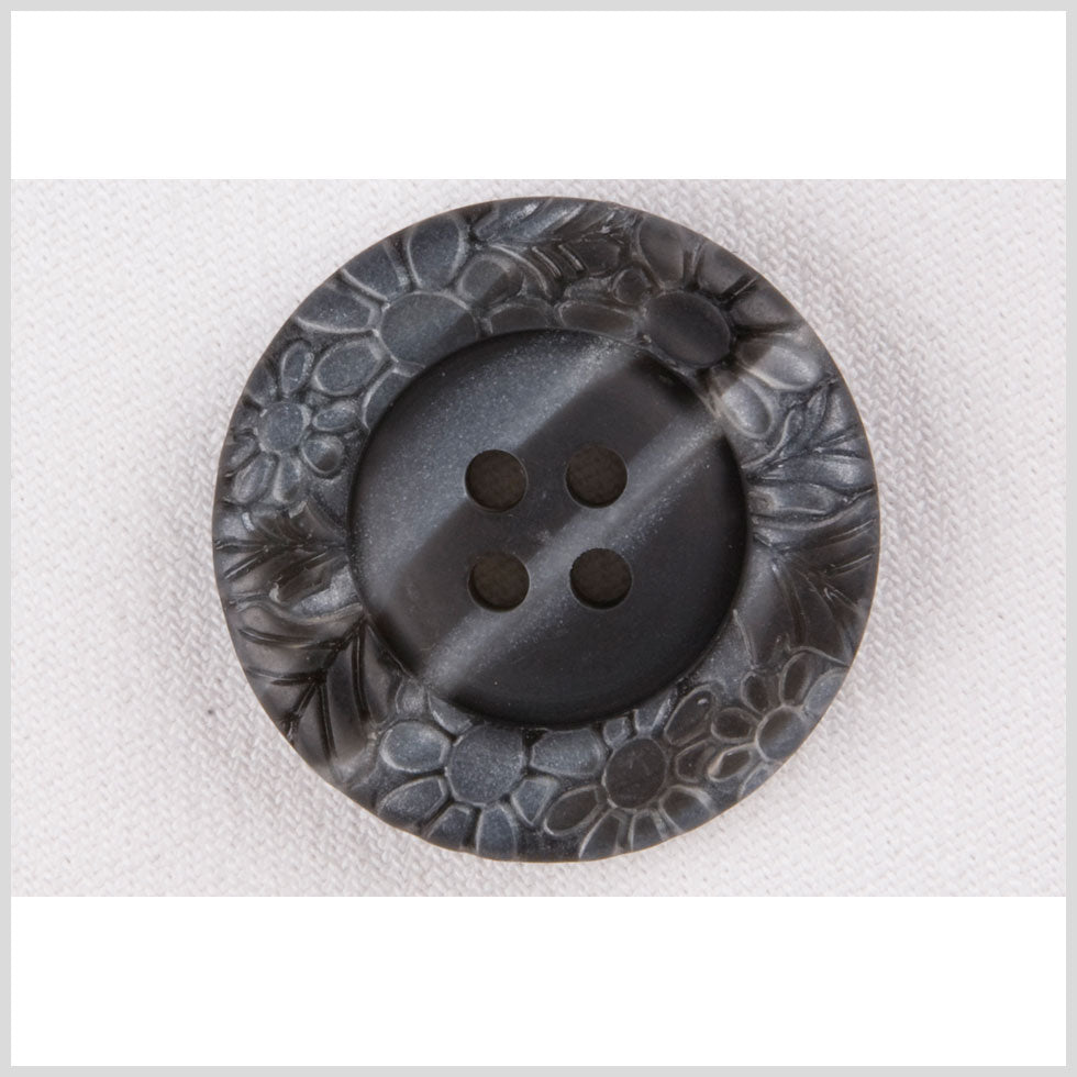 Gray Plastic Button - 40L/25mm Gray Plastic Button - 40L/25mm