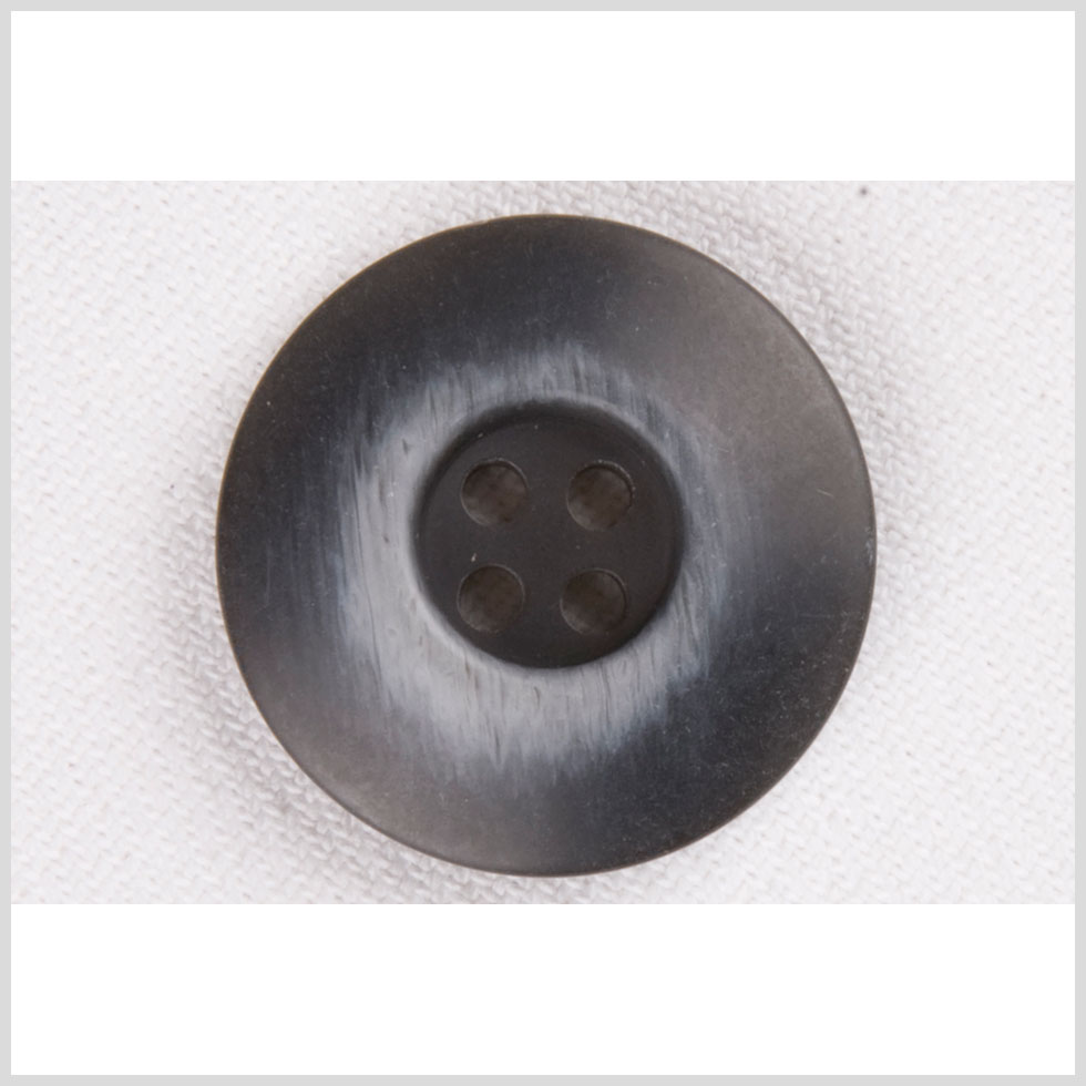 Plastic 4-Hole Button - 32L/20mm - Dark Gray and White Mottled Wide Flat Rim Plastic 4-Hole Button - 32L/20mm - Dark Gray and White Mottled Wide Flat Rim