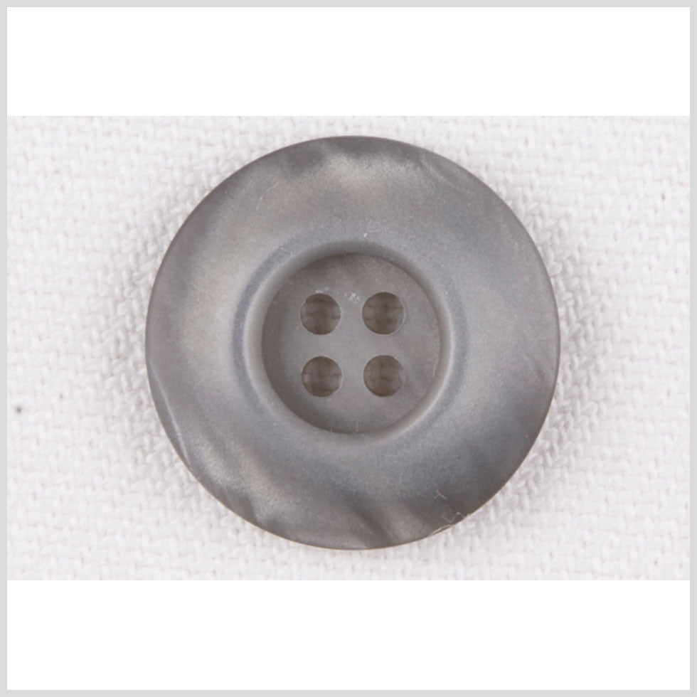 Plastic 4-Hole Button - 28L/18mm - Shimmering Gray Plastic 4-Hole Button - 28L/18mm - Shimmering Gray