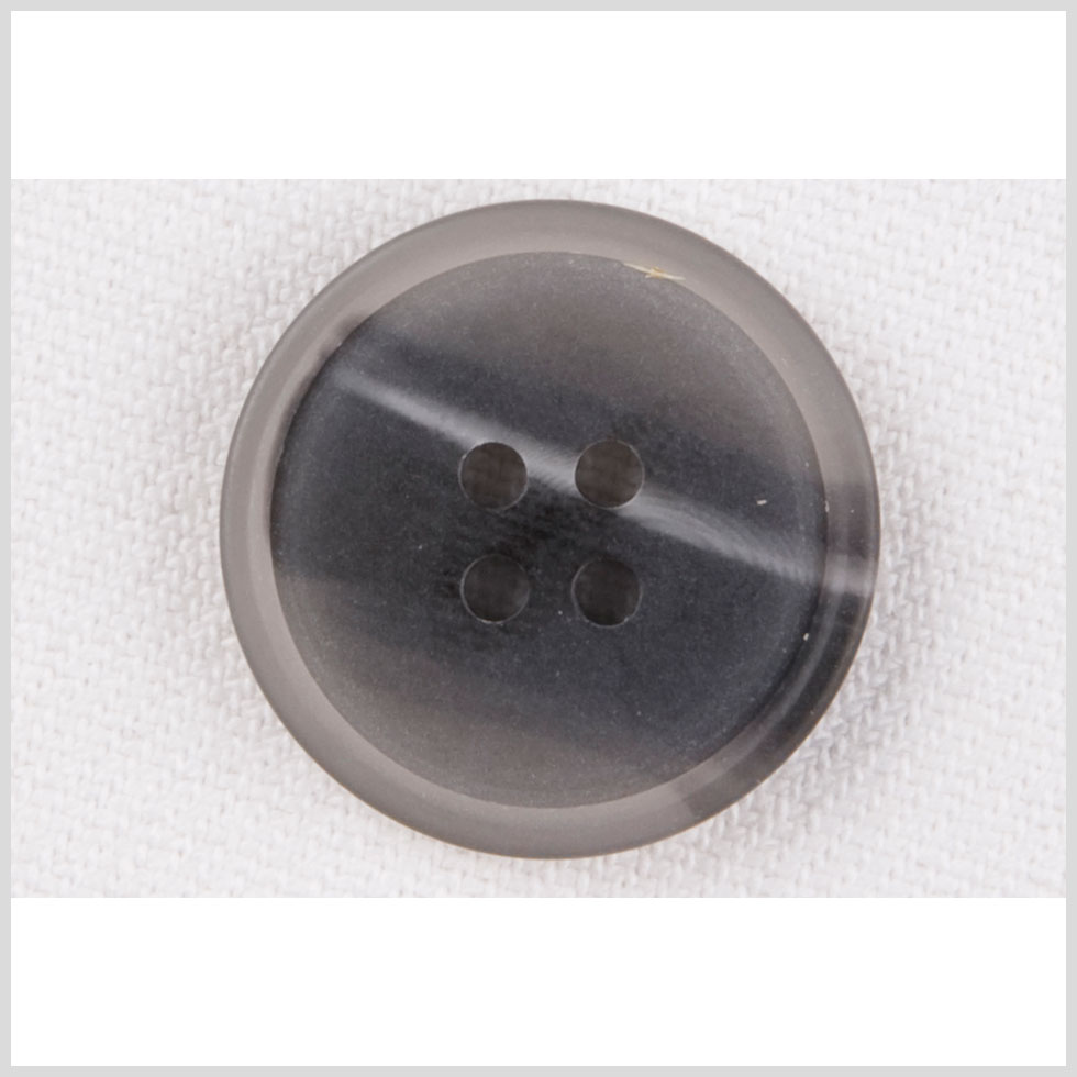 Gray Plastic Button - 28L/18mm Gray Plastic Button - 28L/18mm