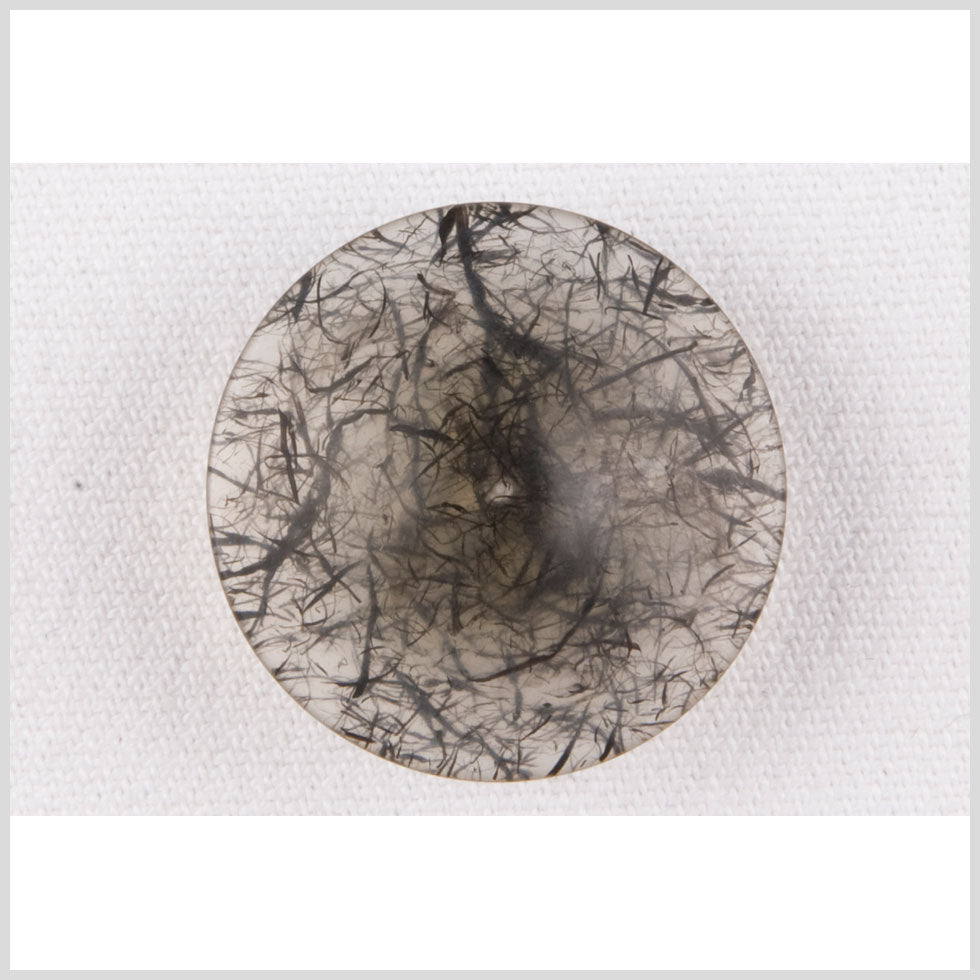 Plastic Shank Back Button - 20L/12.5mm - Translucent Gray with Charcoal Thread Inclusions Plastic Shank Back Button - 20L/12.5mm - Translucent Gray with Charcoal Thread Inclusions