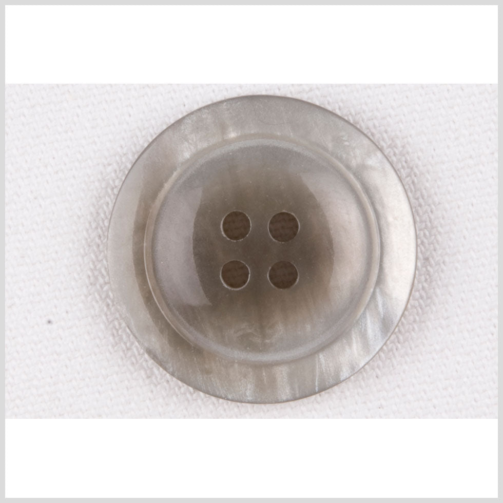 Plastic 4-Hole Button - 40L/25.5mm - Light Gray Shimmer Plastic 4-Hole Button - 40L/25.5mm - Light Gray Shimmer