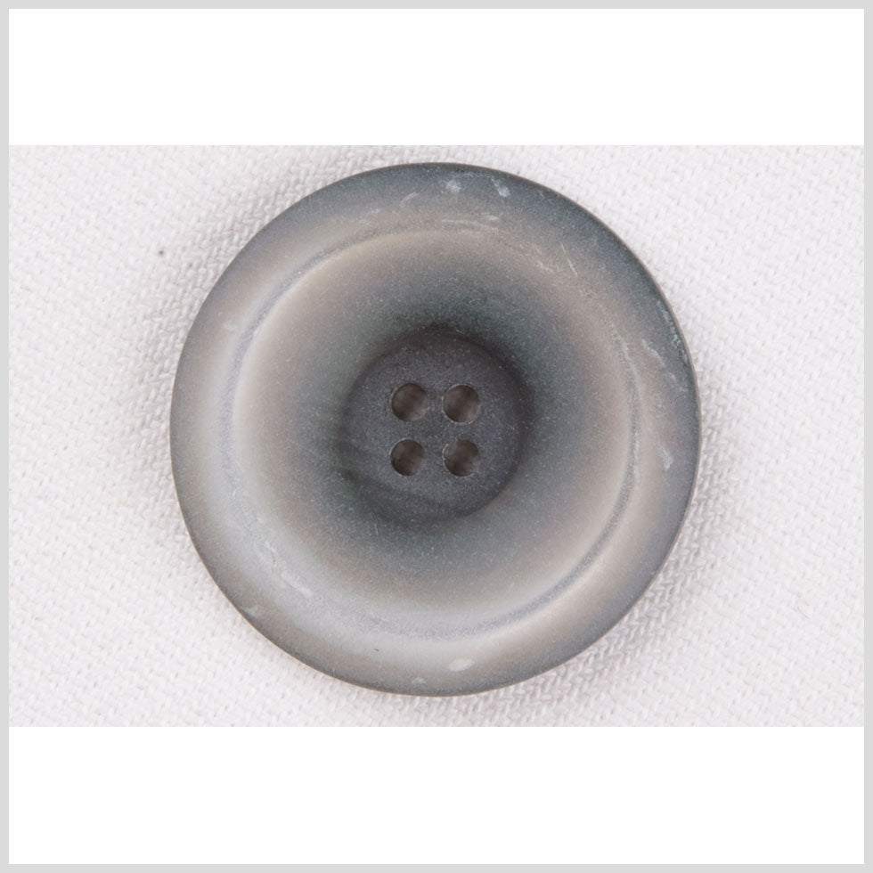 Plastic 4-Hole Button - 44L/28mm - Light Gray Speckled with Engraved Ring Plastic 4-Hole Button - 44L/28mm - Light Gray Speckled with Engraved Ring