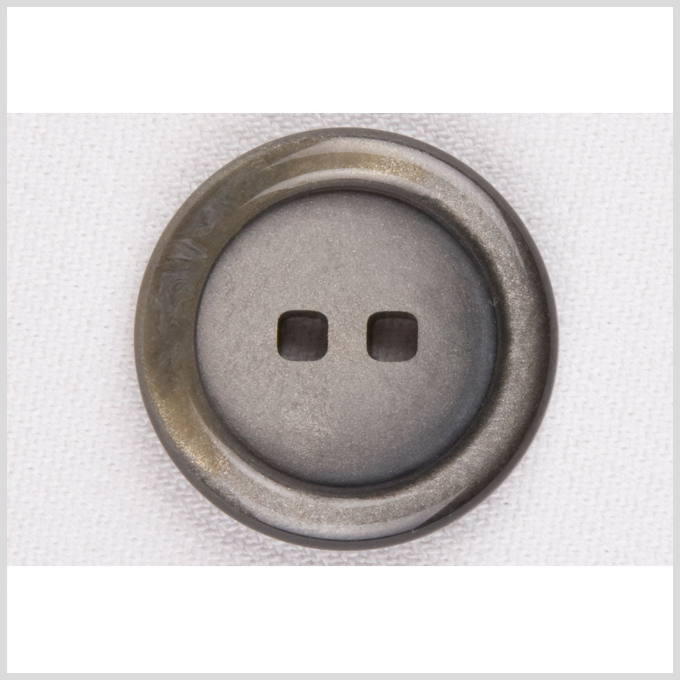 Plastic 2-Hole Button - 44L/28mm - Gunmetal and Gold Glitter with Square Holes Plastic 2-Hole Button - 44L/28mm - Gunmetal and Gold Glitter with Square Holes