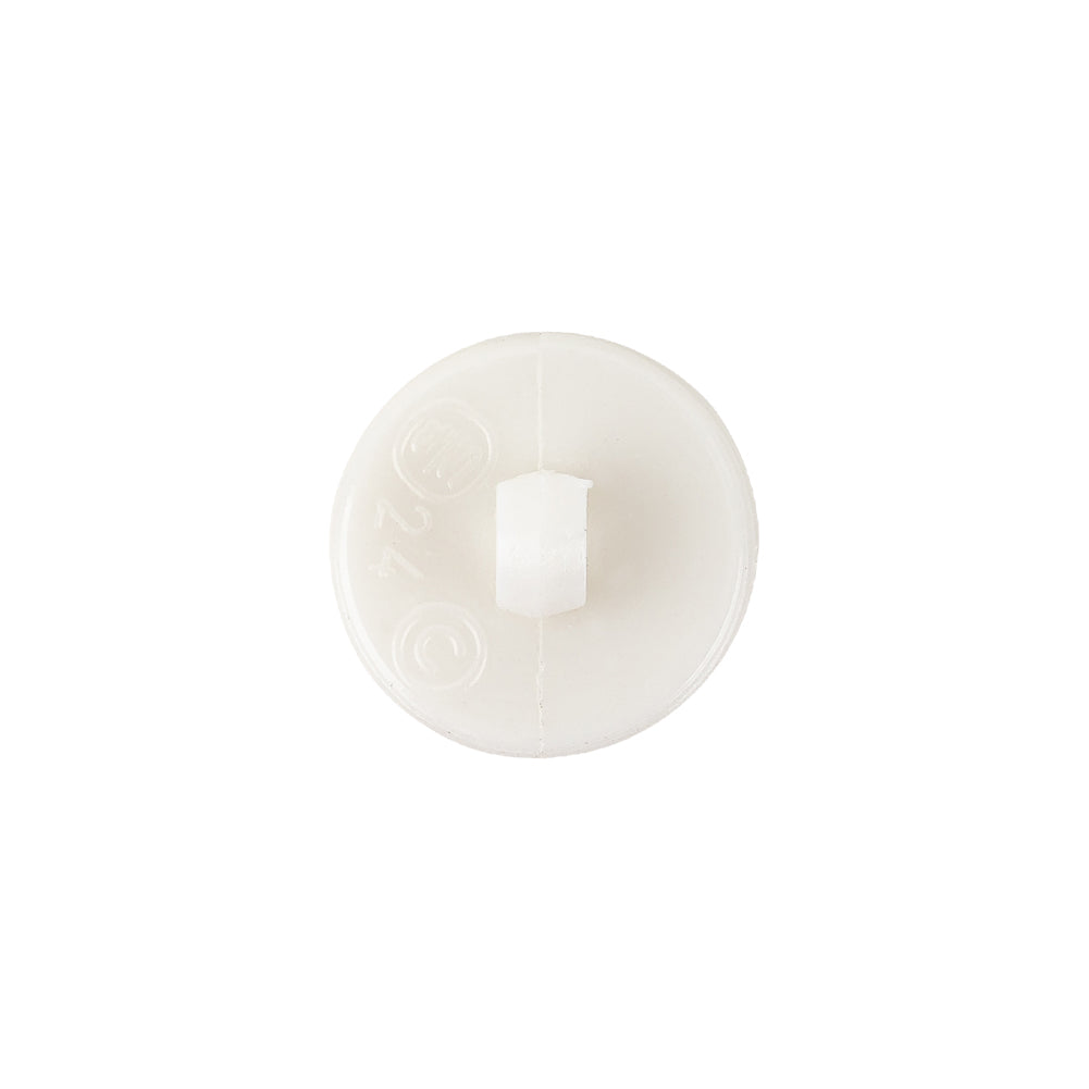Off-White Plastic Button - 24L/15mm - Detail Off-White Plastic Button - 24L/15mm - Detail