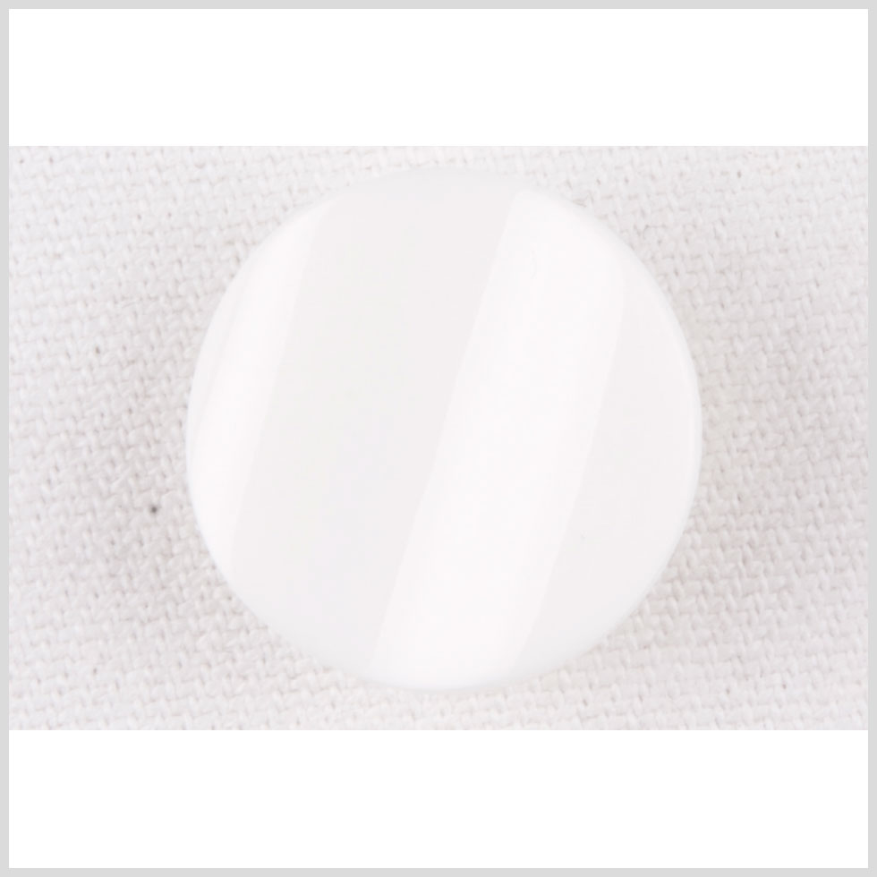White Plastic Button - 32L/20mm White Plastic Button - 32L/20mm