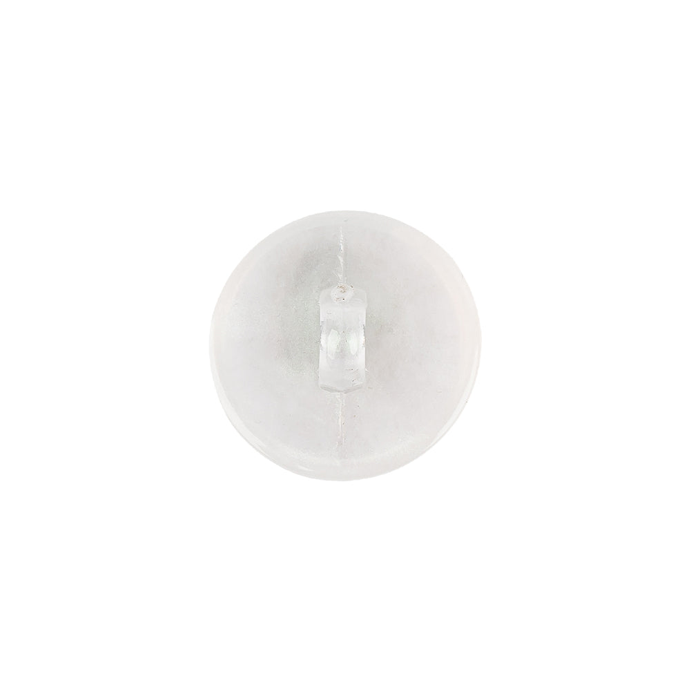 Plastic Shank Back Button - 24L/15mm - Iridescent White Dome Shaped Detail Plastic Shank Back Button - 24L/15mm - Iridescent White Dome Shaped Detail