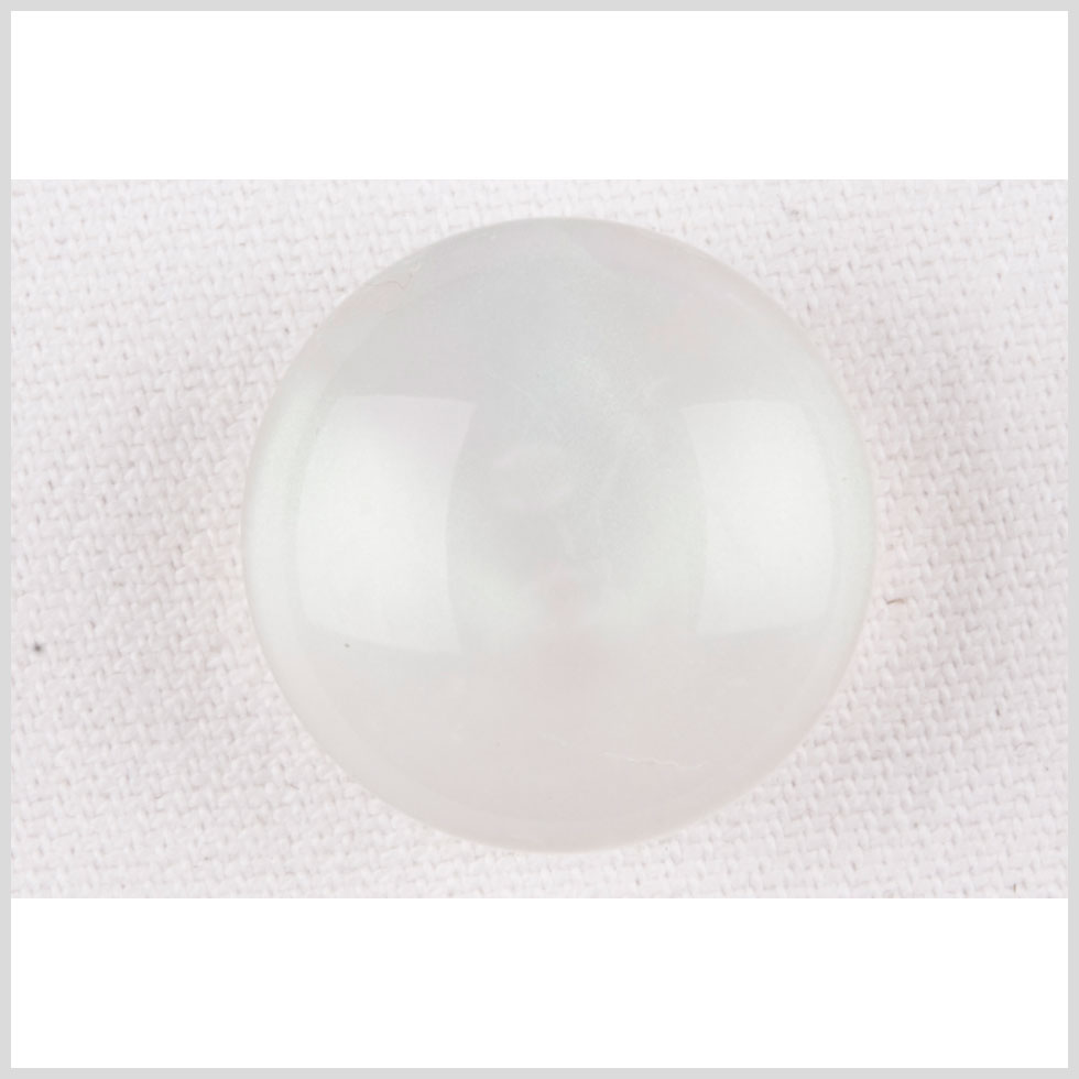Plastic Shank Back Button - 36L/23mm - Iridescent White Dome Shaped Plastic Shank Back Button - 36L/23mm - Iridescent White Dome Shaped