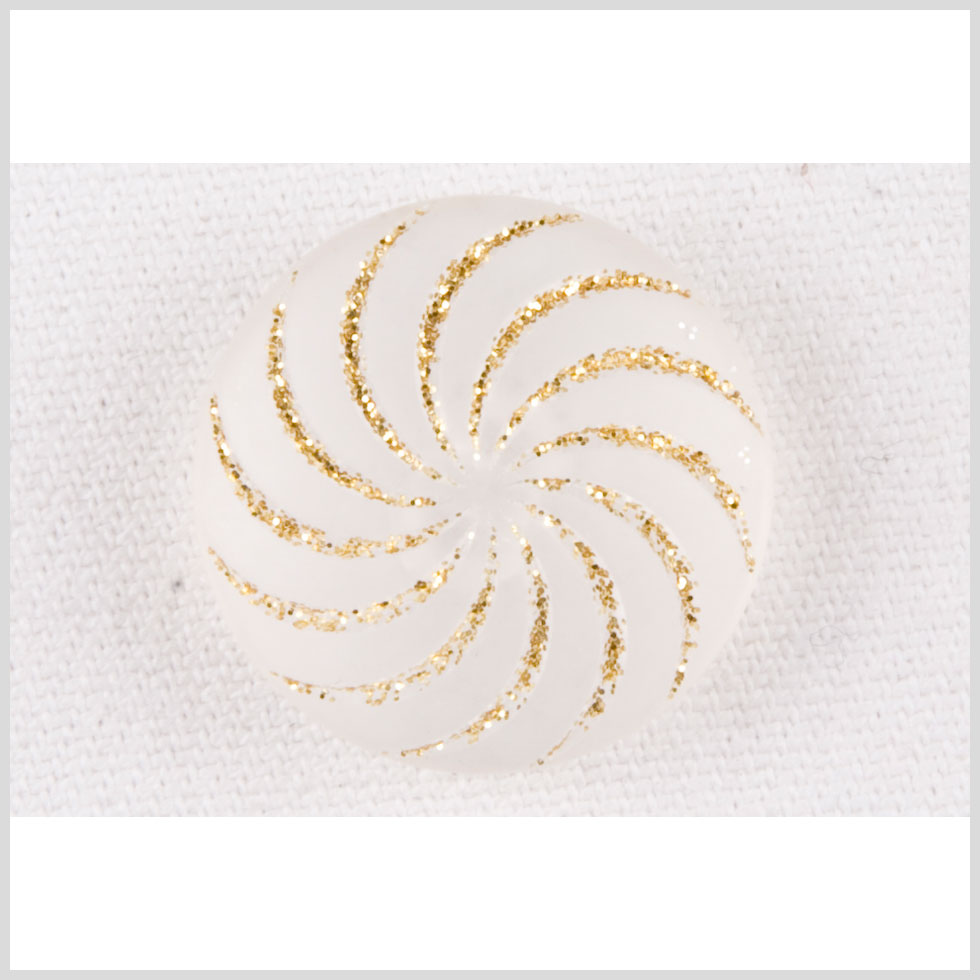Clear Gold Plastic Button - 24L/15mm Clear Gold Plastic Button - 24L/15mm