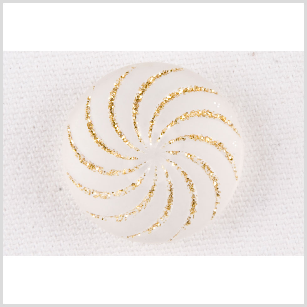 Clear Gold Plastic Button - 36L/23mm Clear Gold Plastic Button - 36L/23mm