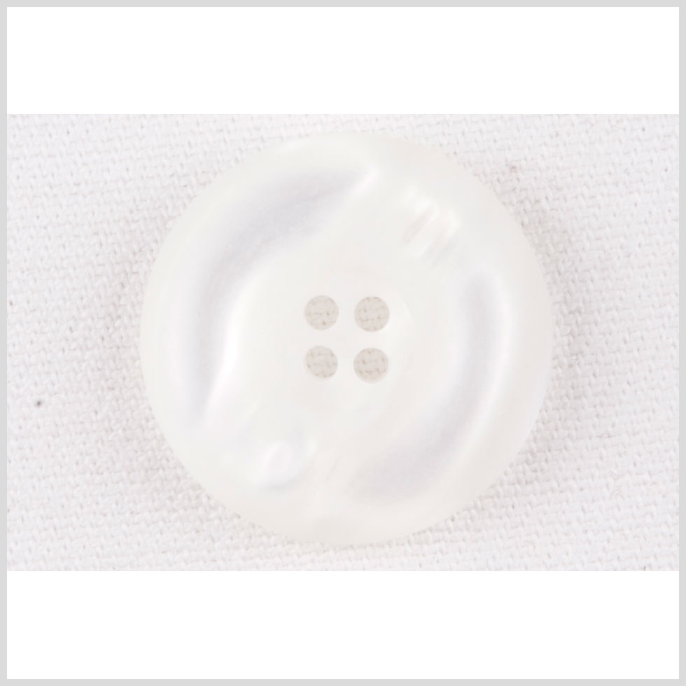 White Plastic Button - 28L/18mm White Plastic Button - 28L/18mm