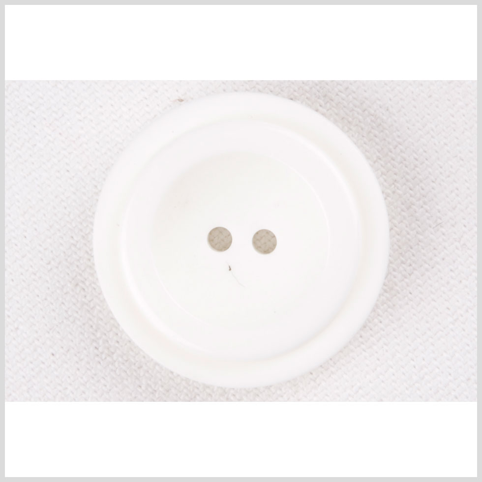 White Plastic Button - 55L/35mm White Plastic Button - 55L/35mm
