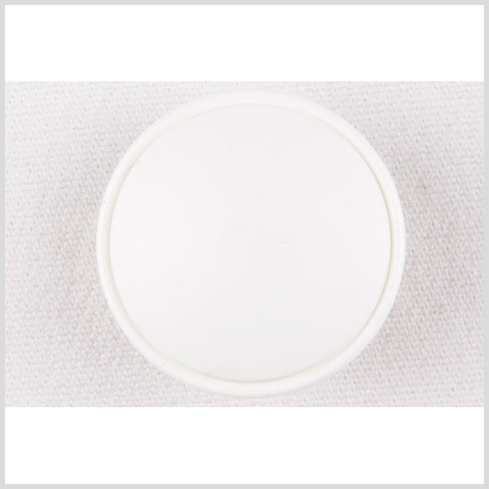 White Plastic Button - 48L/30.5mm White Plastic Button - 48L/30.5mm