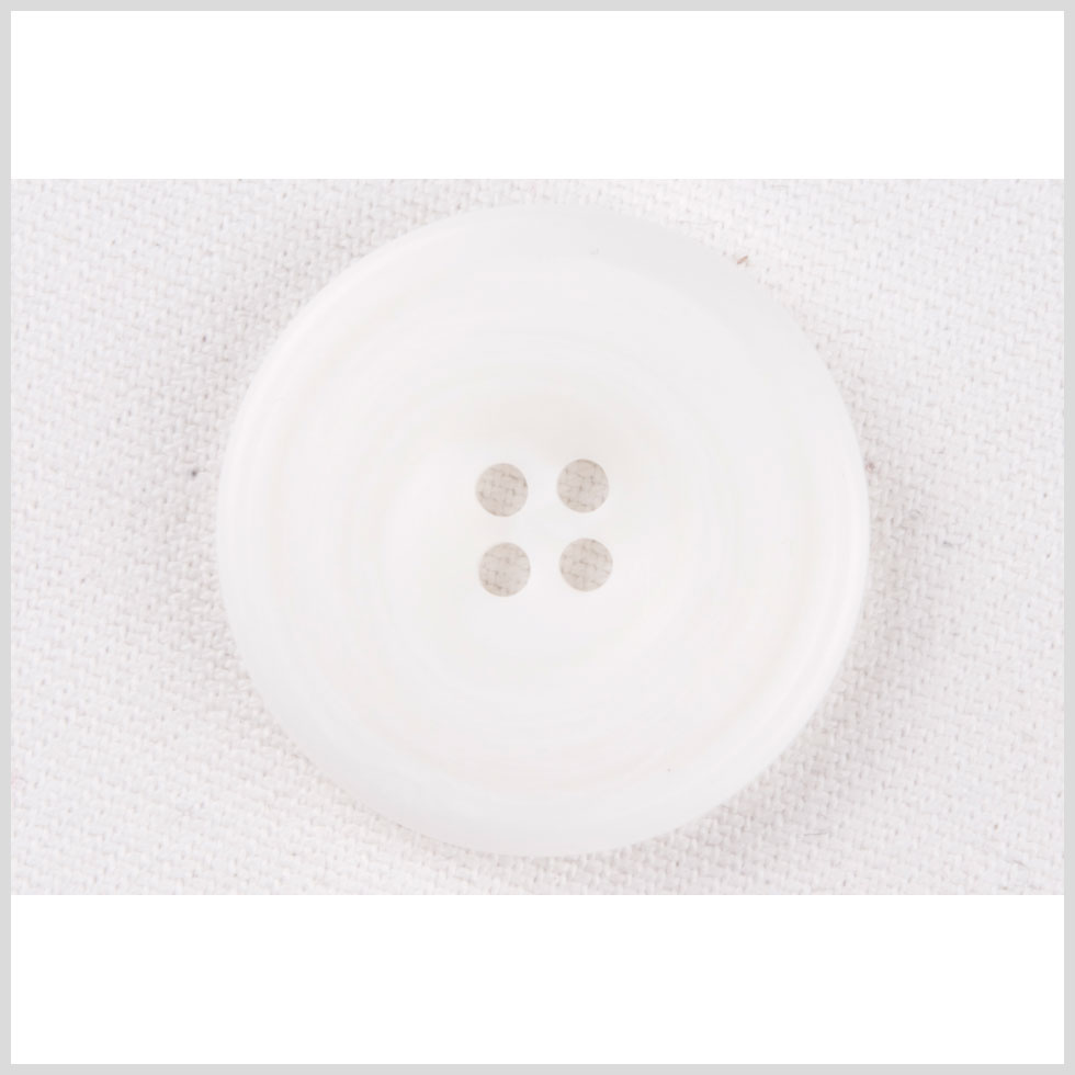 White Plastic Button - 48L/30.5mm White Plastic Button - 48L/30.5mm