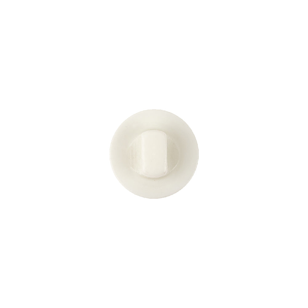 Ivory/Silver Plastic Button - 18L/11.5mm Detail Ivory/Silver Plastic Button - 18L/11.5mm Detail