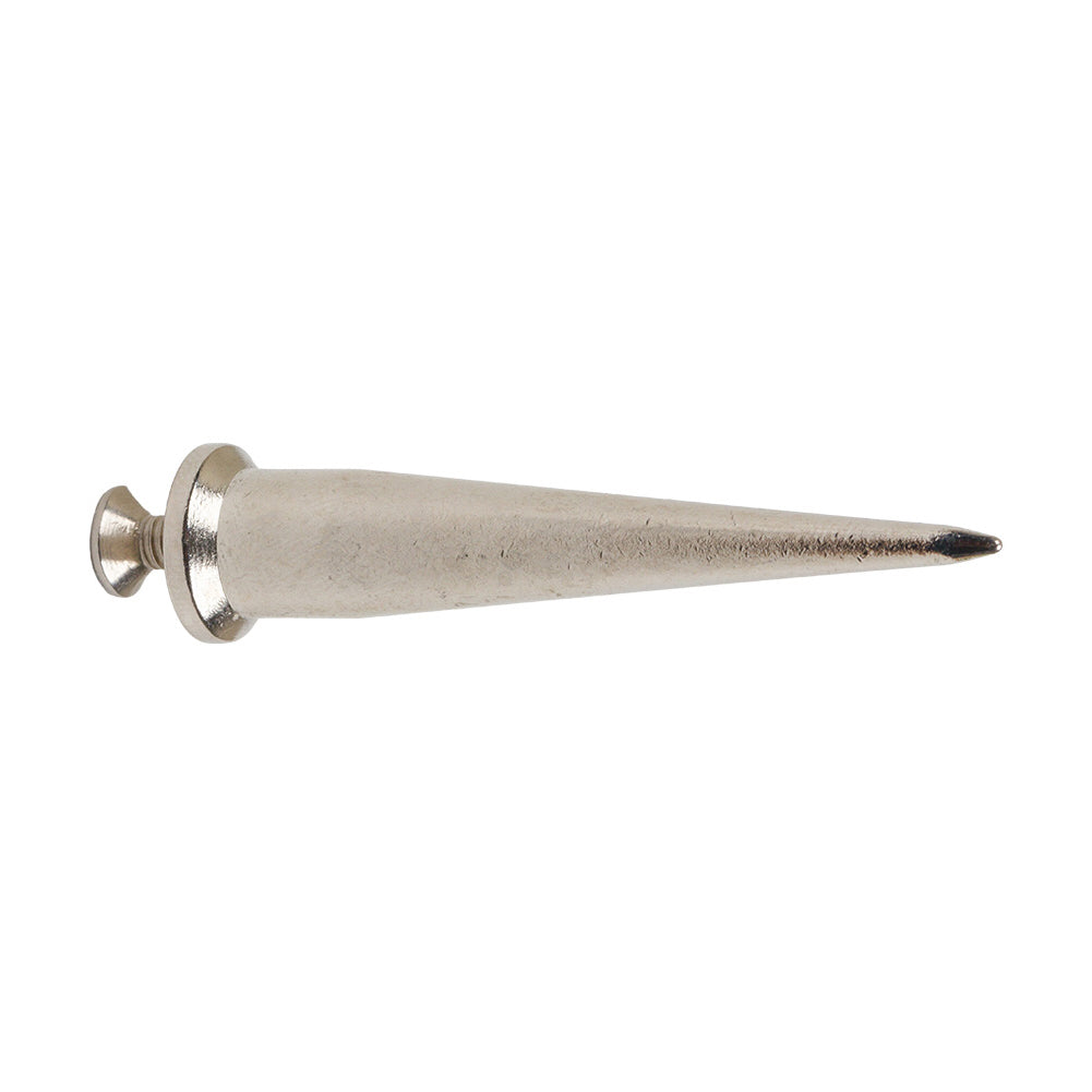 Nickel Thin Cone Spike with Screw - 2.125" - Detail Nickel Thin Cone Spike with Screw - 2.125" - Detail