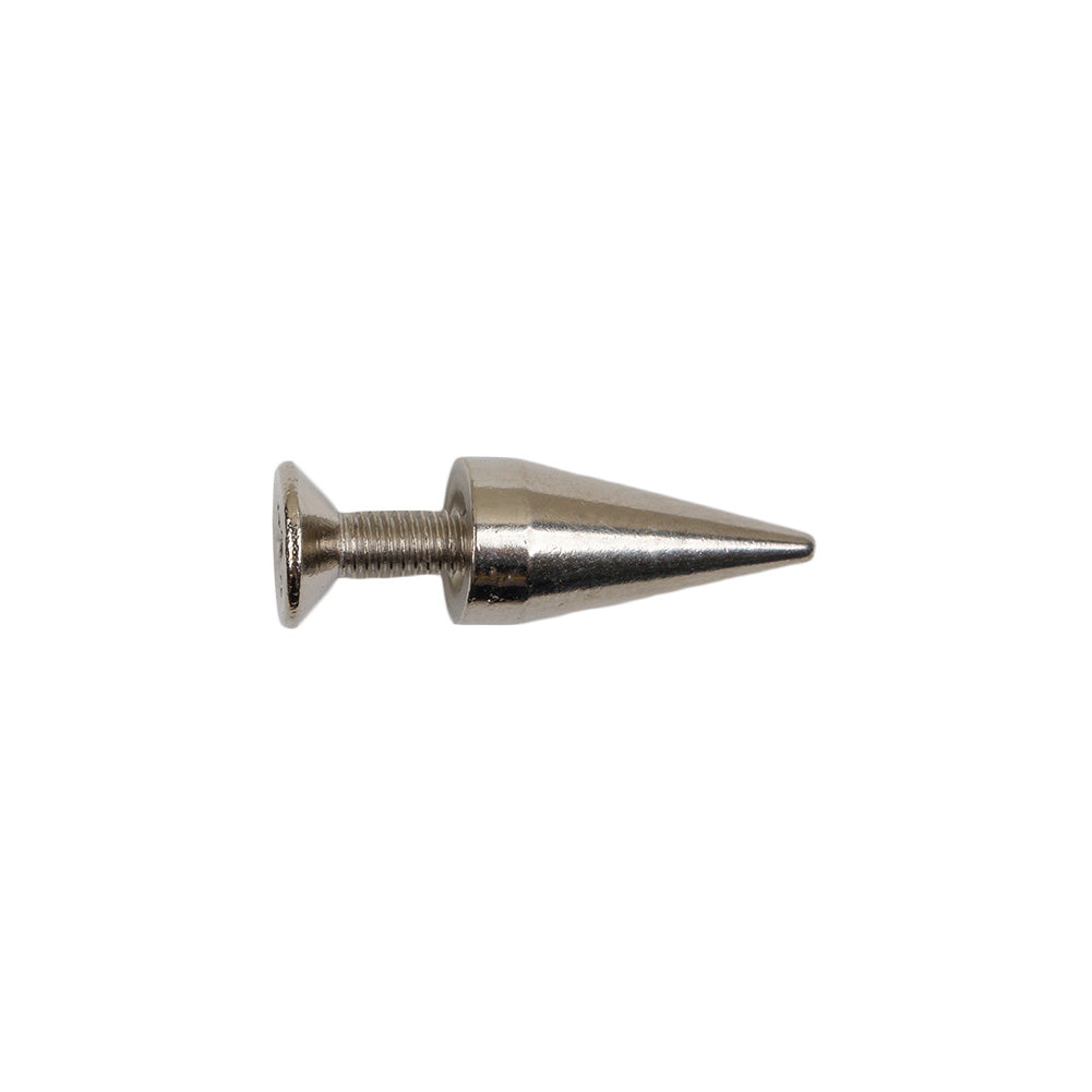 Nickel Thin Cone Spike with Screw - 9/16" Nickel Thin Cone Spike with Screw - 9/16"