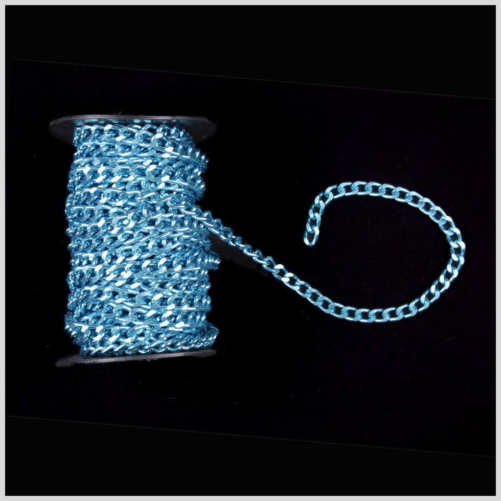 3/8 Blue Aluminum Metal Chain 3/8 Blue Aluminum Metal Chain