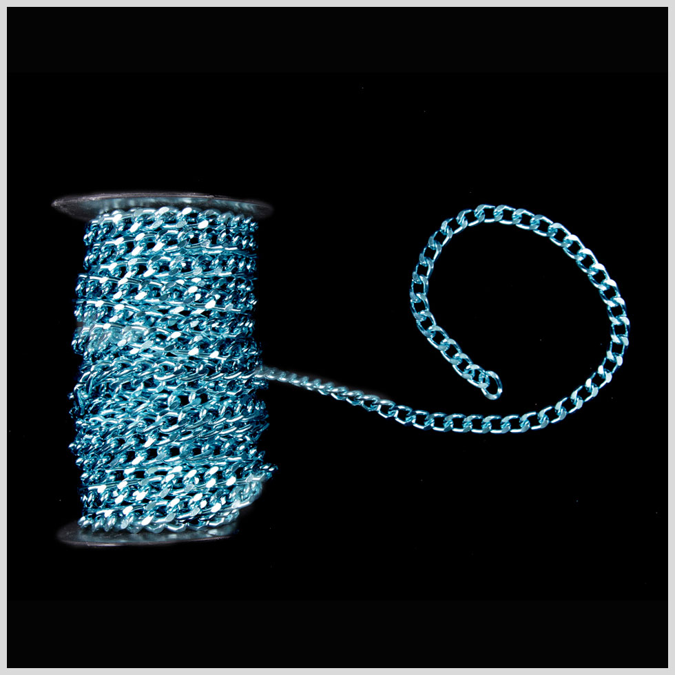 3/8" Turquoise Aluminum Metal Chain 3/8" Turquoise Aluminum Metal Chain