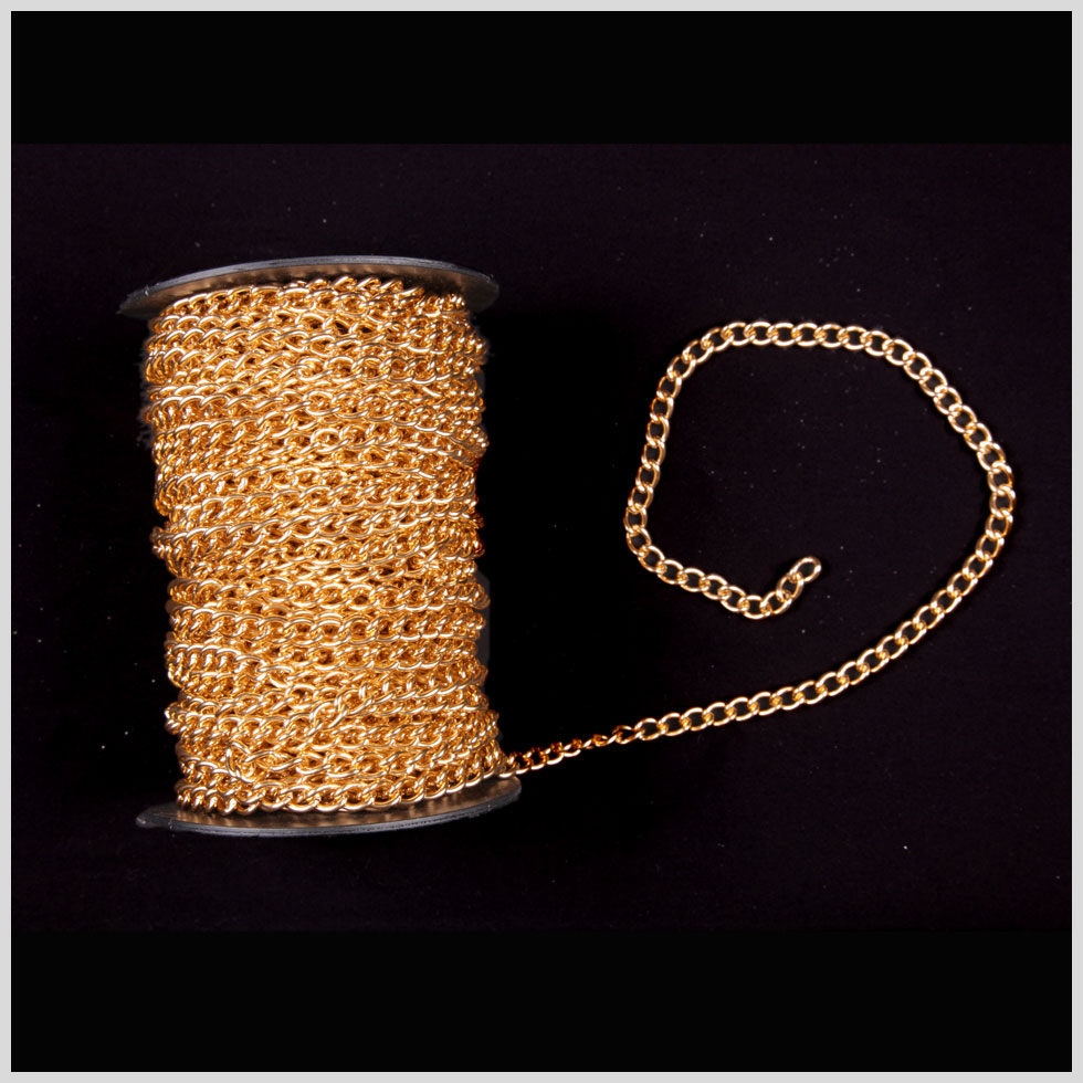 3/16 Gold Aluminum Metal Chain 3/16 Gold Aluminum Metal Chain