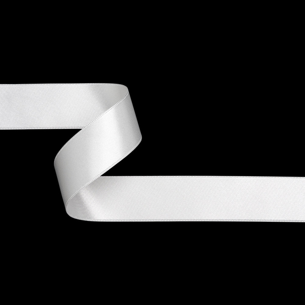 Off-White Double Face French Satin Ribbon - 1" Off-White Double Face French Satin Ribbon - 1"