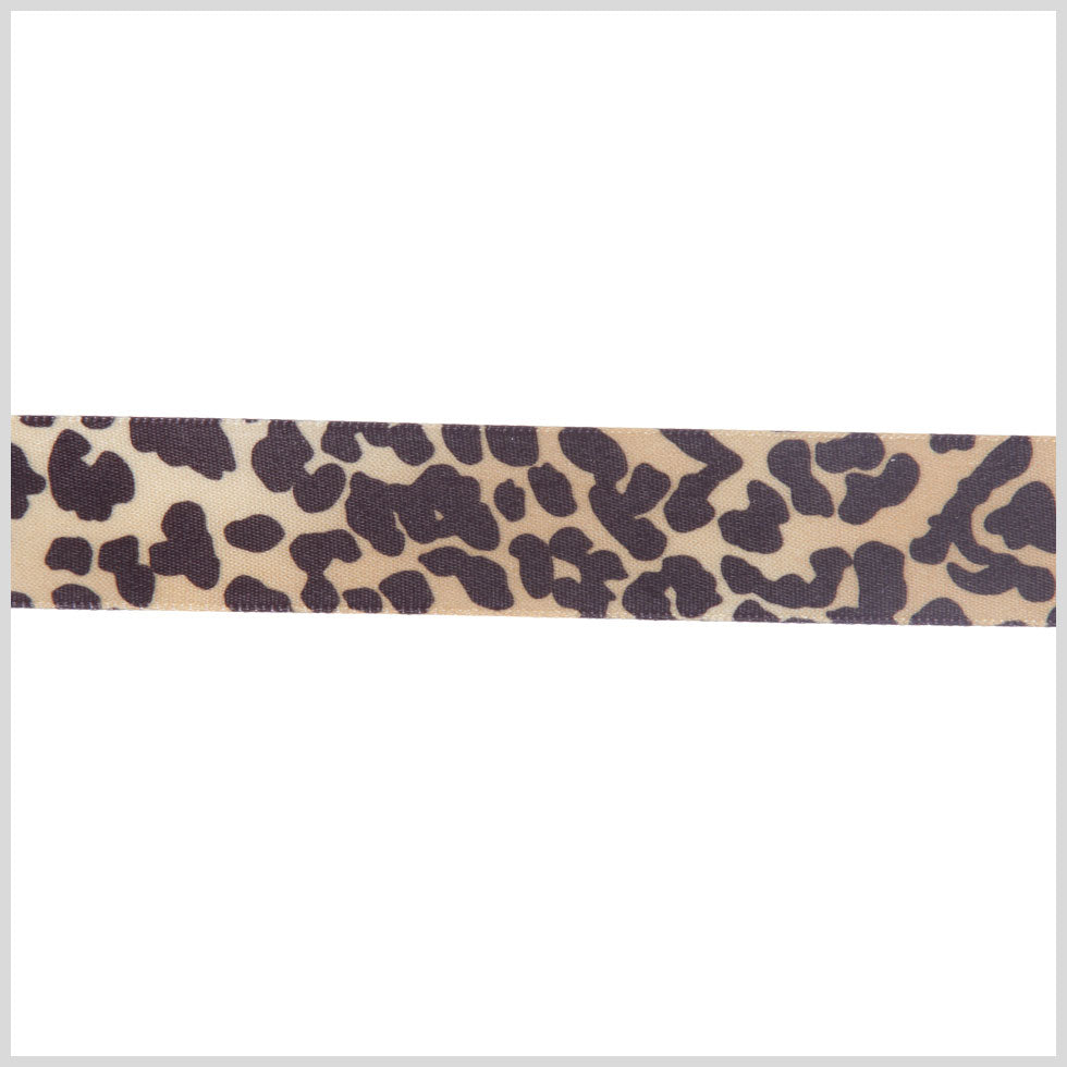 7/8" Black/Gold Printed Satin Ribbon 7/8" Black/Gold Printed Satin Ribbon
