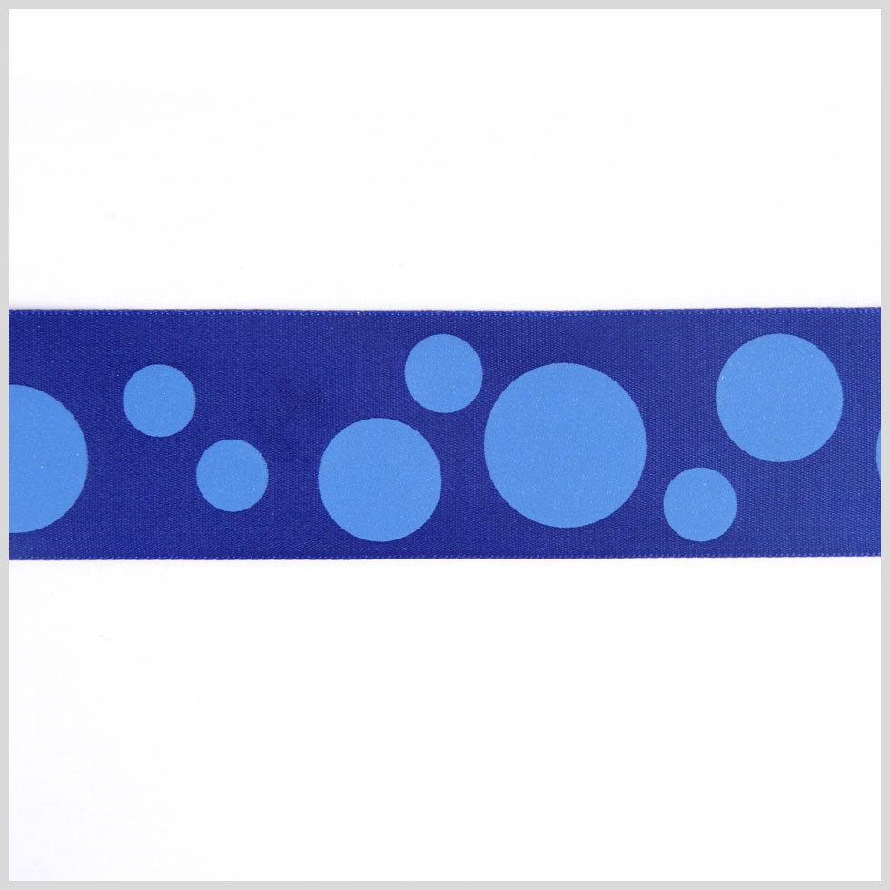1.5" Royal Polka Dot Satin Ribbon 1.5" Royal Polka Dot Satin Ribbon
