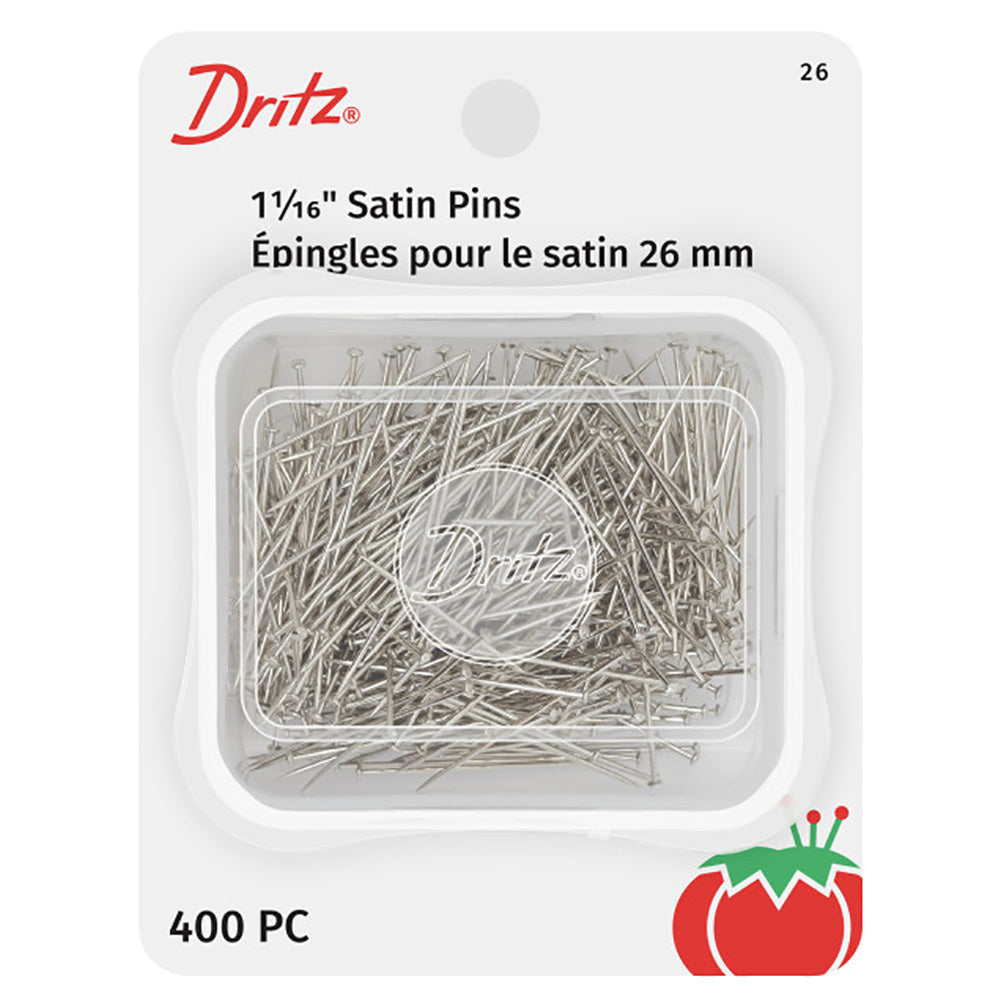 Dritz Satin Pins - 1.0625" Nickel - 400 ct Dritz Satin Pins - 1.0625" Nickel - 400 ct
