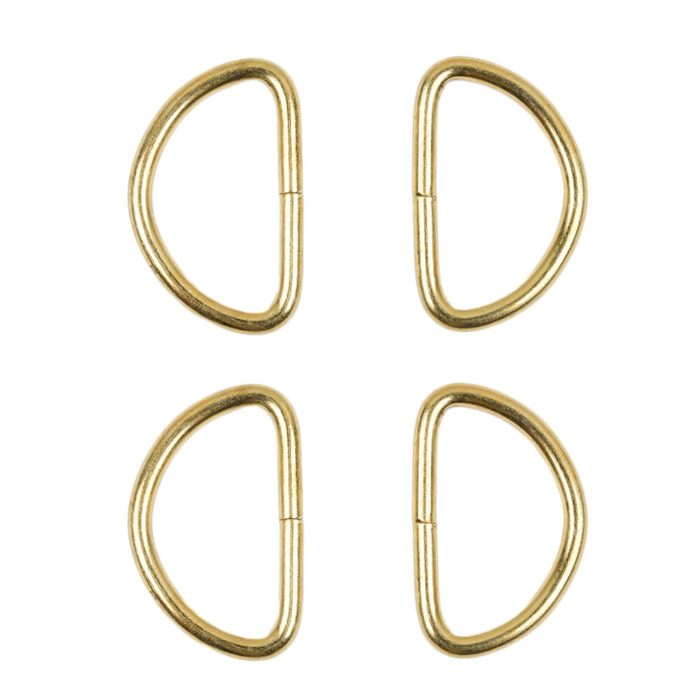 Dritz 4pc Gold D-Rings - 1" Folded Dritz 4pc Gold D-Rings - 1" Folded