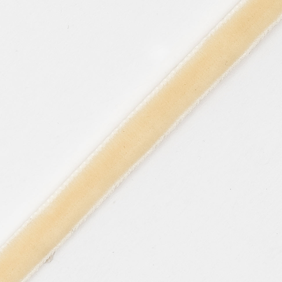 Ivory Double Face Velvet Ribbon - 1/8 - Detail Ivory Double Face Velvet Ribbon - 1/8 - Detail